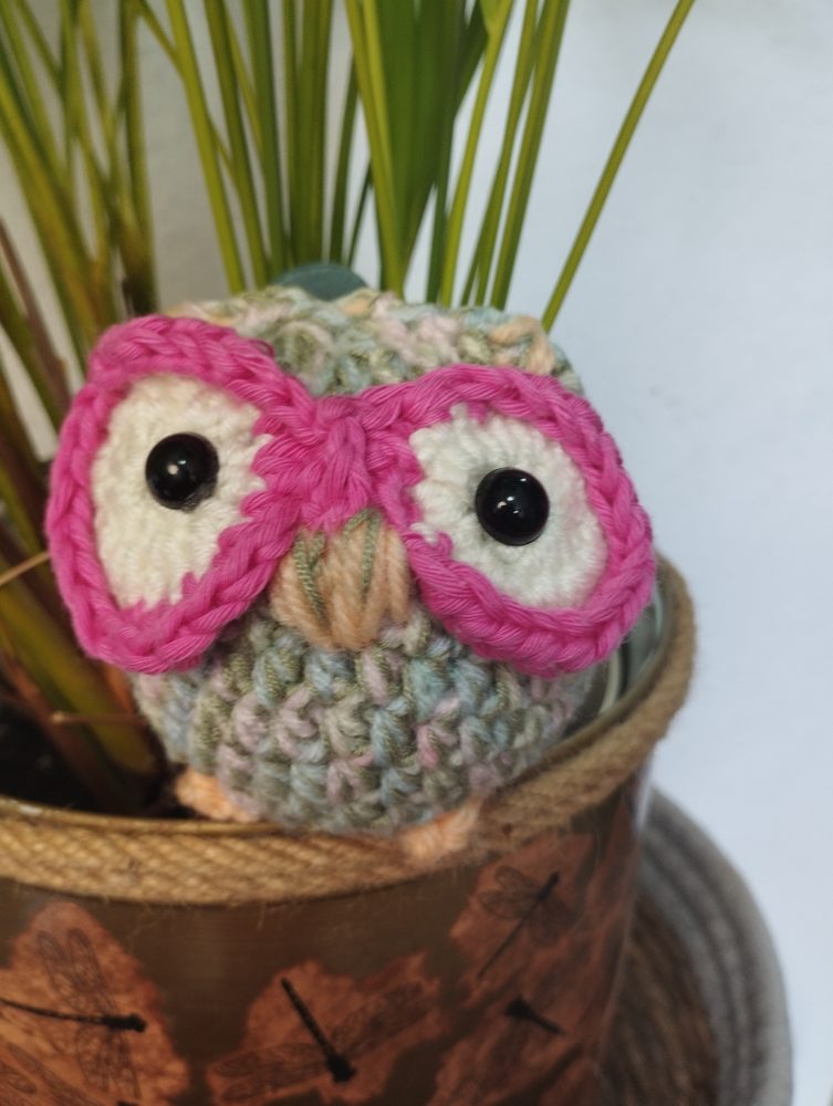Crocheted owl